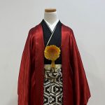 【男性袴】赤・菊菱