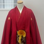 【男性袴】赤・菊菱