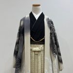 【男性袴】白・菊菱