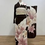 【振袖】茶・百合