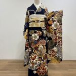 【振袖】紺・菊