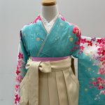 【卒業袴】水色・蘭