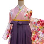 【卒業袴】ピンク・牡丹/菊