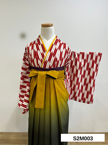 【卒業袴】赤・矢羽