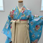 【卒業袴】水色・桜