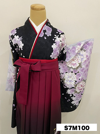 【卒業袴】紫・桜