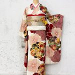 【振袖】白/赤・桜