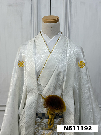 【男性袴】ｼﾙﾊﾞｰ・ｽﾄﾗｲﾌﾟ