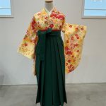 【卒業袴】黄色/桜