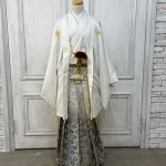 【男性袴】ｼﾙﾊﾞｰ・ｽﾄﾗｲﾌﾟ