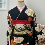 【振袖】黒・梅