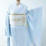 【振袖】水色・菊