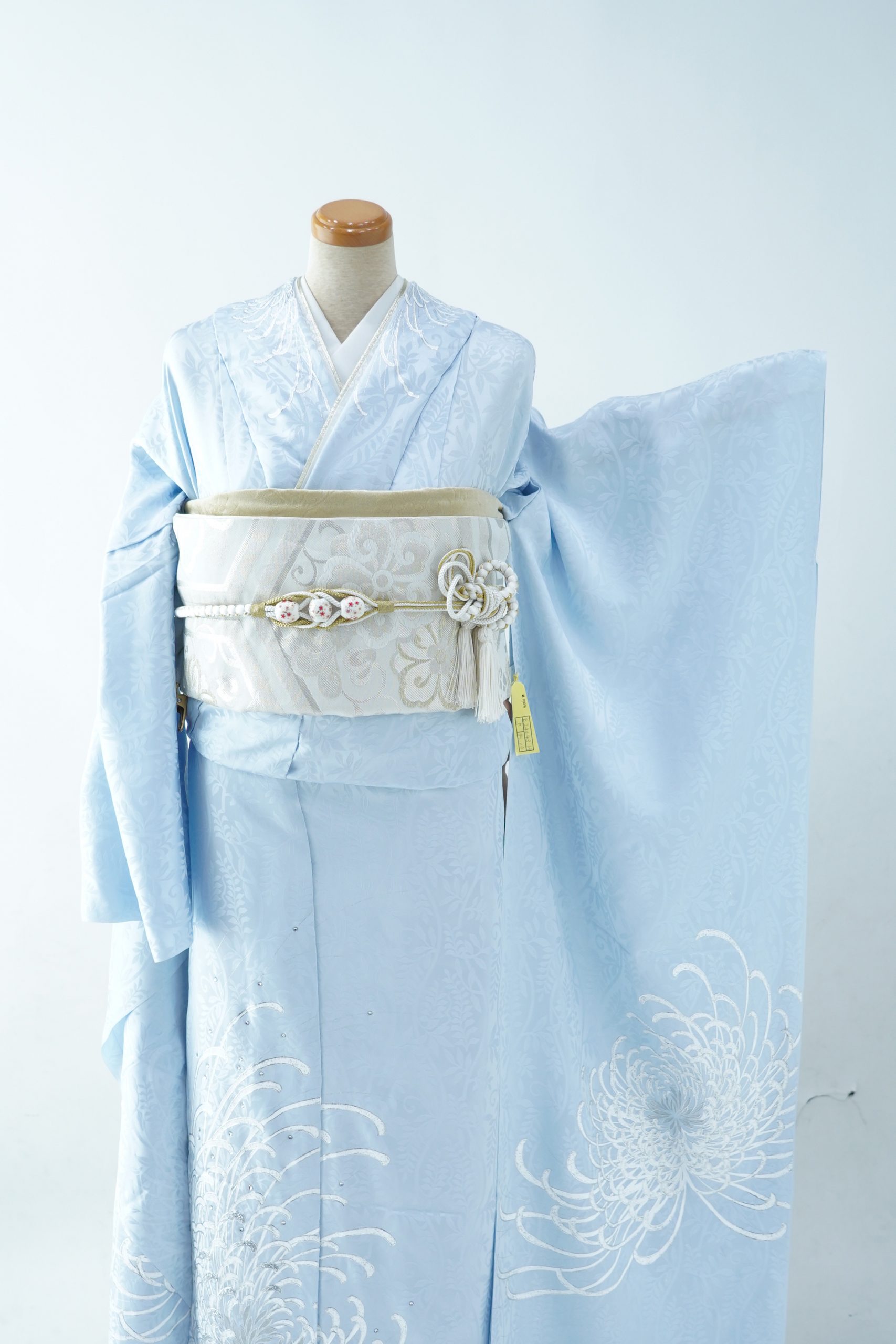 【振袖】水色・菊