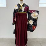 【卒業袴】黒・椿