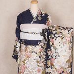 【振袖】紺・牡丹