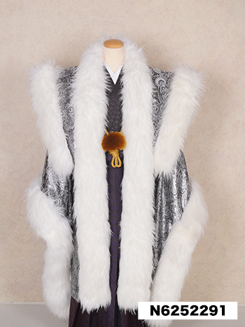 【男性袴】銀・陣羽織