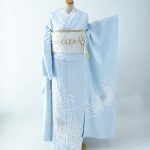 【振袖】水色・菊