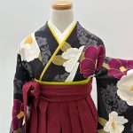 【卒業袴】黒・椿
