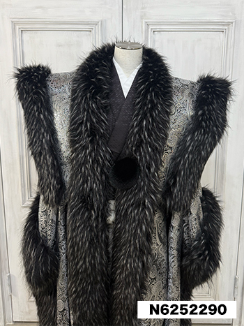 【男性袴】銀/黒・陣羽織