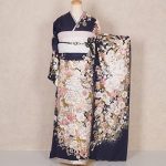 【振袖】紺・牡丹