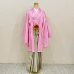 【男性袴】ﾋﾟﾝｸ・菊菱