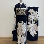 【振袖】紺・牡丹