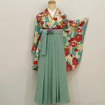 【卒業袴】水色・椿