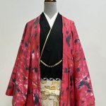 【男性袴】ﾋﾟﾝｸ・羽根