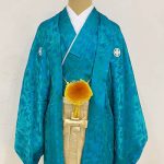 【男性袴】緑・光沢