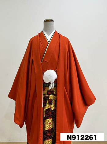 【男性袴】ｵﾚﾝｼﾞ・無地