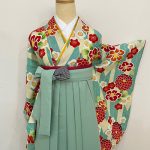 【卒業袴】水色・椿