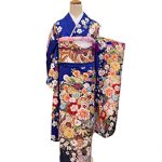 【振袖】青・牡丹