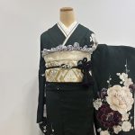 【振袖】緑・牡丹