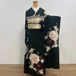 【振袖】緑・牡丹