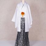 【男性袴】白・菊菱