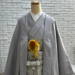 【男性袴】ｸﾞﾚｰ･無地