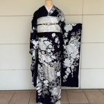 【振袖】紺・牡丹