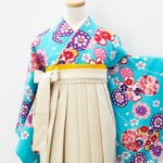【卒業袴】水色･桜