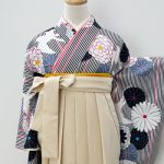 【卒業袴】黒/白･菊