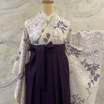 【卒業袴】白・牡丹