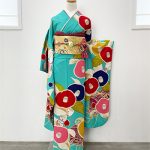 【振袖】水色・椿