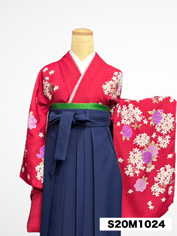 【卒業袴】赤･桜
