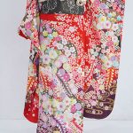 【振袖】赤・桜/辻が花