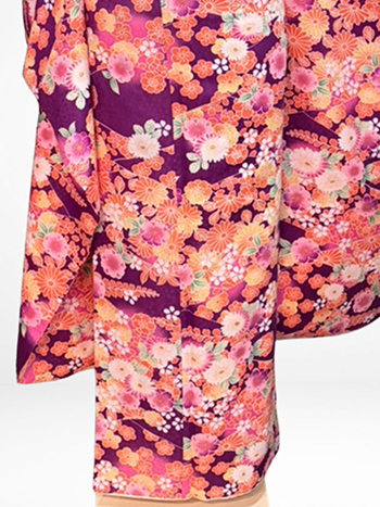 【振袖】紫・桜