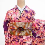 【振袖】紫・桜