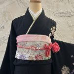 【振袖】黒・桜