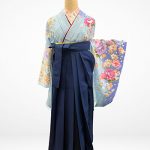 【卒業袴】水色・桜