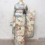 【振袖】水色・牡丹