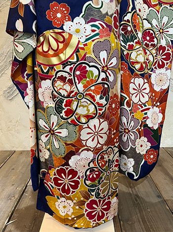 【振袖】青・桜・しぼり