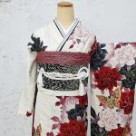 【振袖】白・薔薇